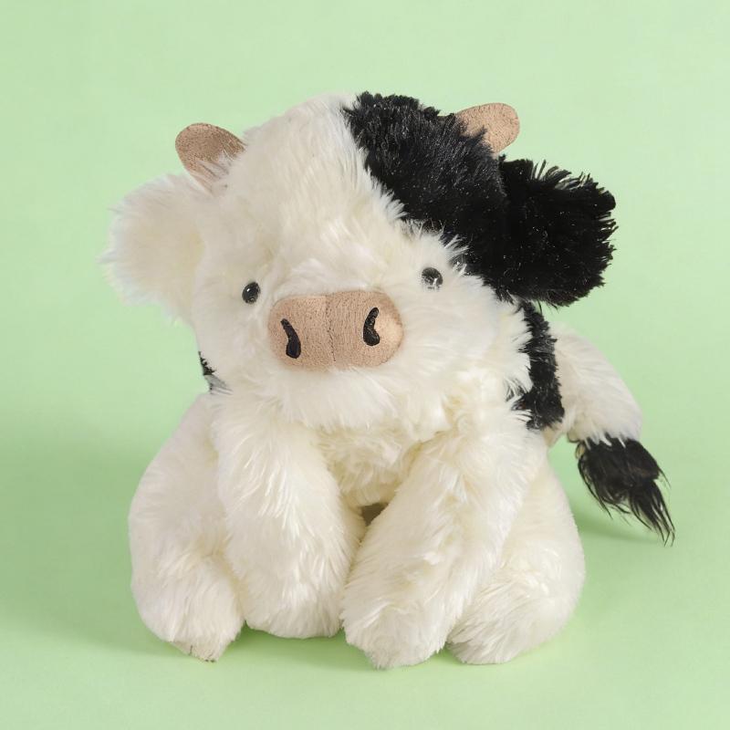 1Pc 34cm Fluffy Cow Plush Toys Stuffed Soft Animal Dolls Lovely Cattle Plushie Nice Birthday Gift Decor for Children Baby