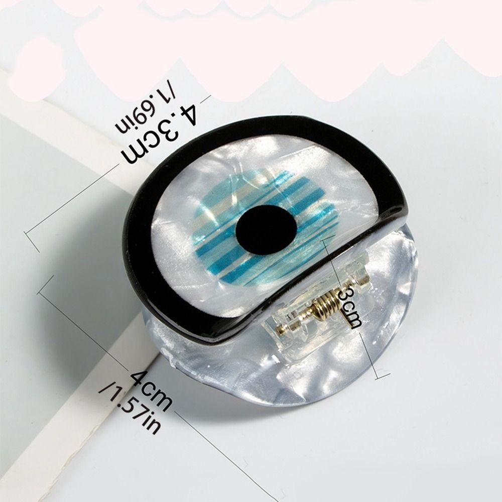 Kroean Style Blue Demon Eye Hair Claw Ponytail Holder Hair Clip Blue Devil's Eye Shark Clip Girls