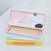 Wear-resistant Pencil Case Smooth Edge PP Large Capacity Portable Pen Box for School