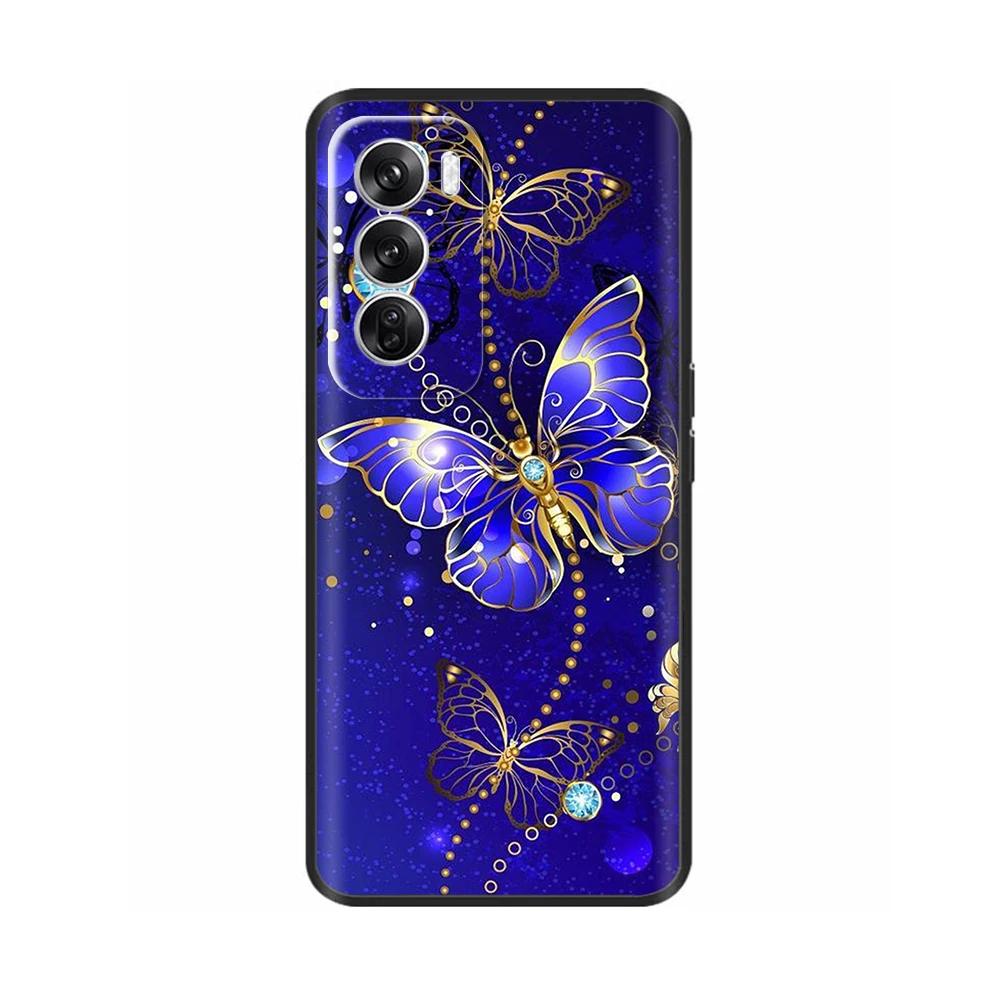 Силиконовый чехол для OPPO Reno 12 Чехлы для телефона Милый кот Обложка Reno12 5G Мягкая жидкая силиконовая задняя крышка для OPPO Reno 12 Pro 5G