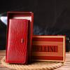 Лакированный женский кошелек из натуральной фактурной кожи CANPELLINI Wallet 21609 Красный