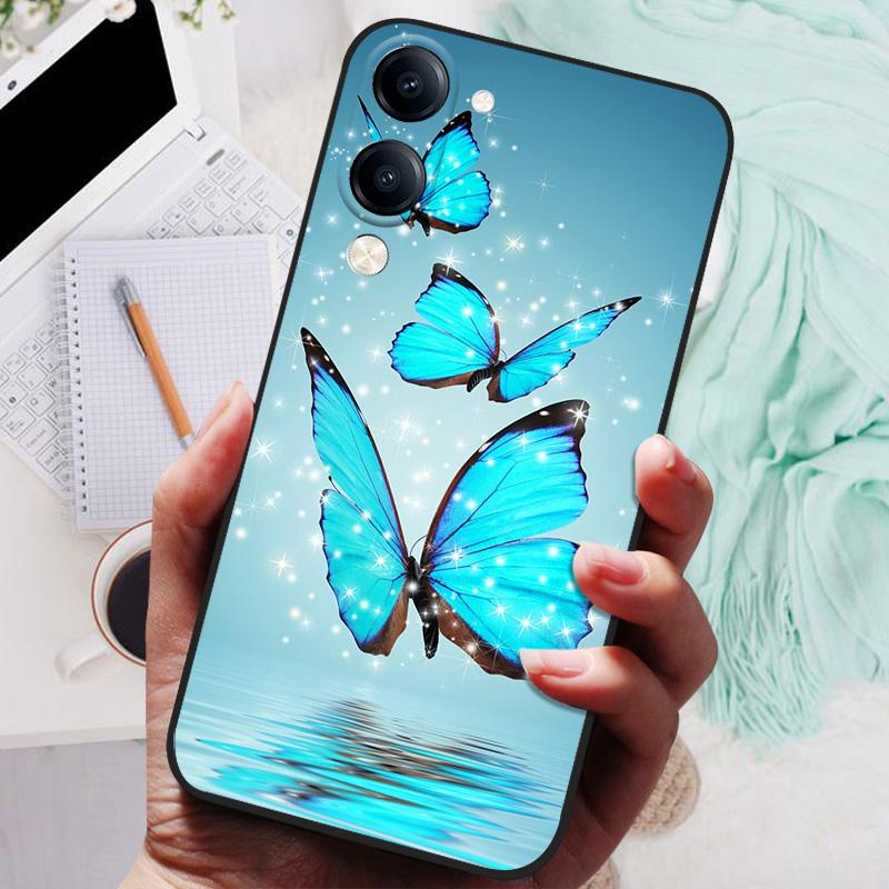 2025 Защитный чехол для Vivo Y04 4G Чехол Y 04 Черная крышка Лев Волк Силиконовые Мягкие Задние Чехлы Для Vivo Y29S 4G Y 29S Чехол для телефона