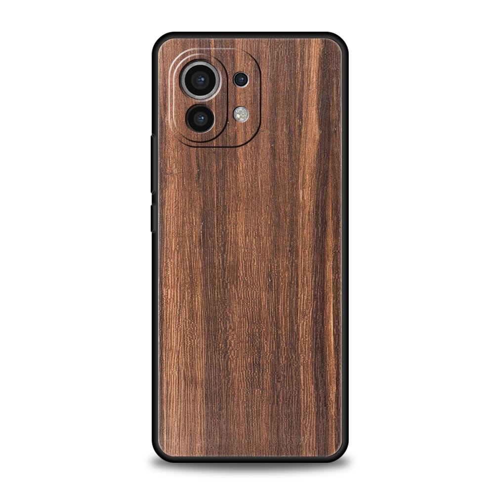 Резная деревянная чехол-накладка для телефона для Xiaomi Poco X3 NFC M3 M4 F4 X4 Pro 5G F3 GT Mi 12 11T 10 9T 10T Lite 11 Ultra Силиконовый Черный Чехол