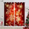 Christmas Decoration Curtain Christmas Tree Christmas Hat Gift Elk Snowflakes New Year Festival 3d Printing Easy To Wash Curtain