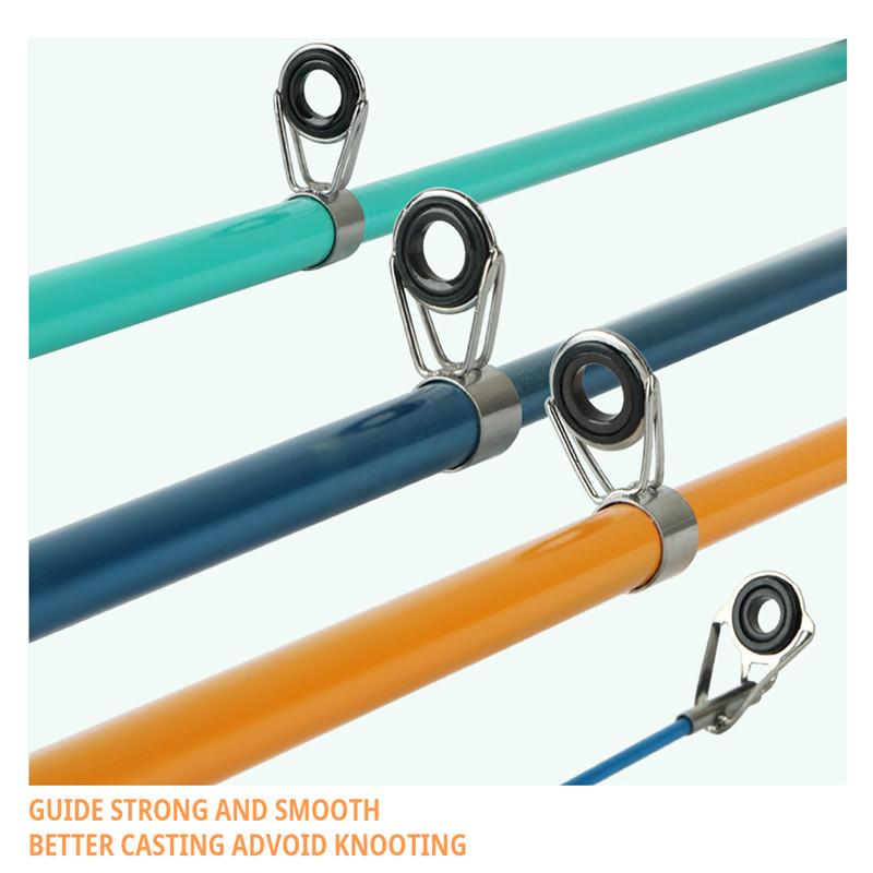 FTK Набор удочек и катушек, набор мужских телескопических удочек, складной портативный стартер для рыболовных снастей, компактные дорожные удочки