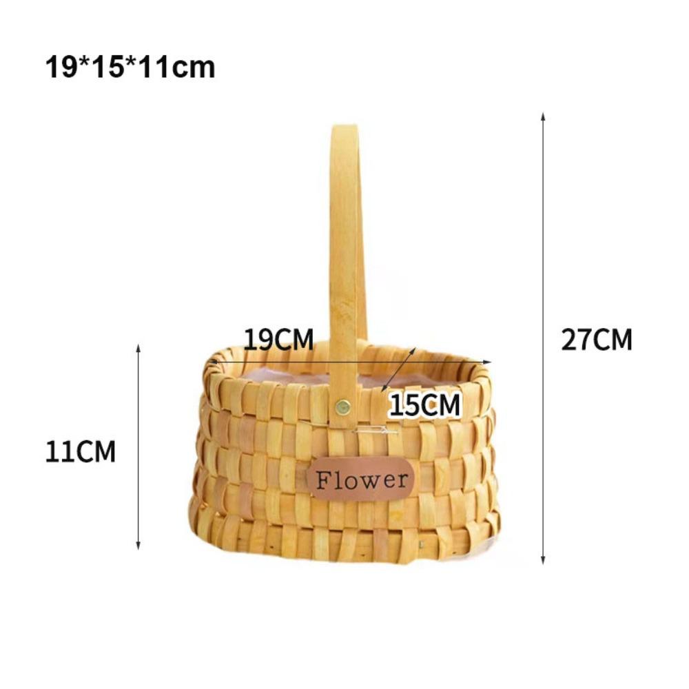 Плетеная корзина ручной работы из бумажной лозы, ручная работа, корзина для цветов, для кукол BJD / для кукол Ob11