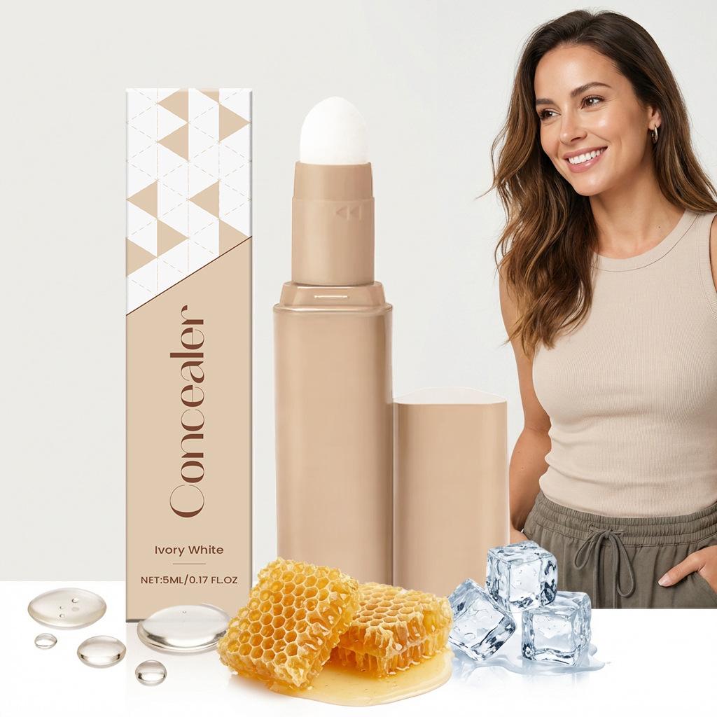 Шелковистый жидкий консилер-стик - Слоновая кость: Легко наносится, скрывает несовершенства, выравнивает текстуру, легкое, полупрозрачное тональное средство.