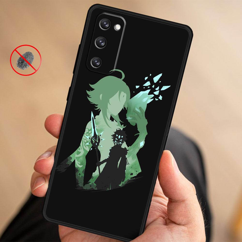 Чехол для телефона Samsung S21 Plus S20 Fe S9 S8 S10 Lite S22 Ultra 5g Note 20 10 S7 S10e Soft Genshin Impact аниме