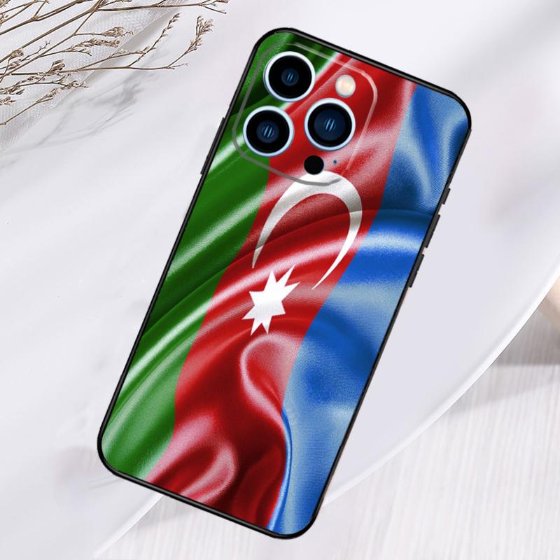 Чехол для телефона с флагом Азербайджана для iPhone 17 Pro Max 16 15 13 12 11 14 Pro Max Plus 13 12 Mini 16e 17 Air Cover