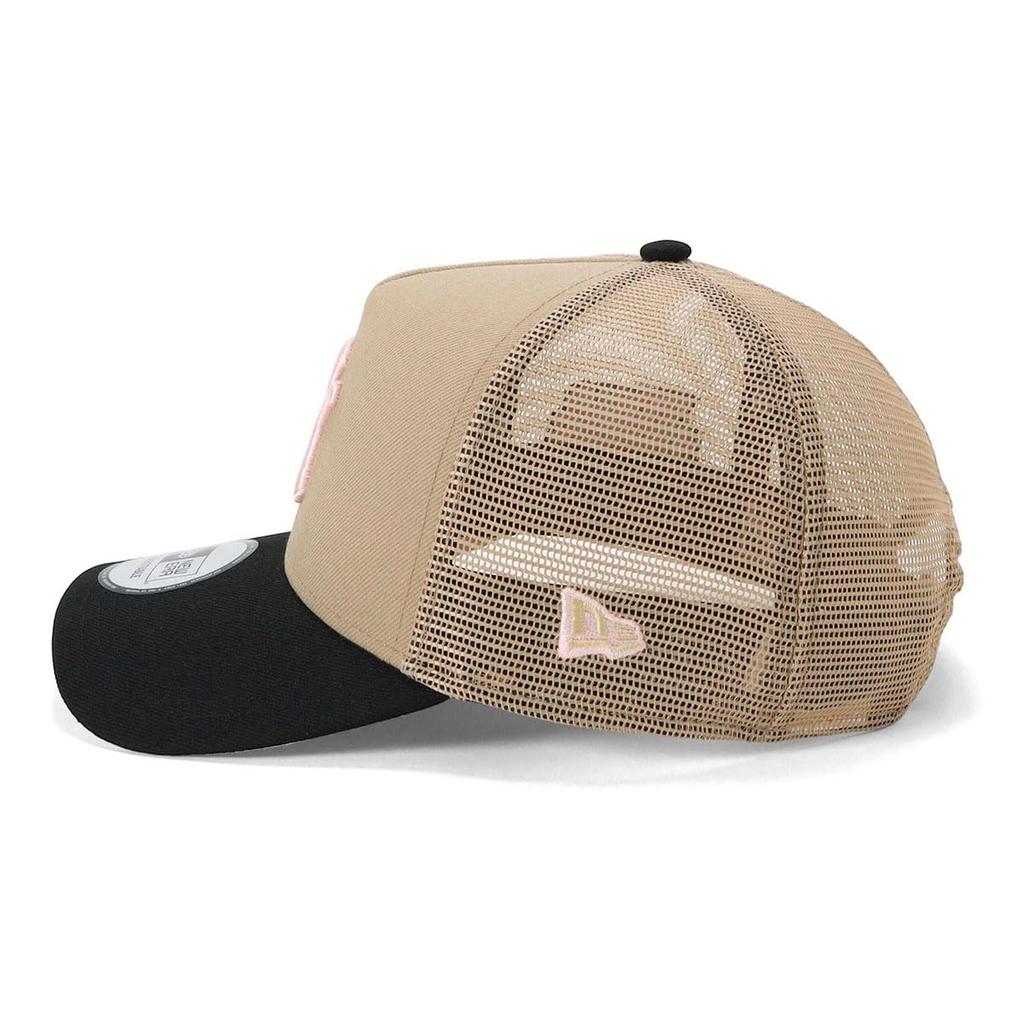 NEW ERA Cap 9FORTY Trucker Cloth Strap 15352392 NER37C9014 New York Yankees Camel Free A-Frame