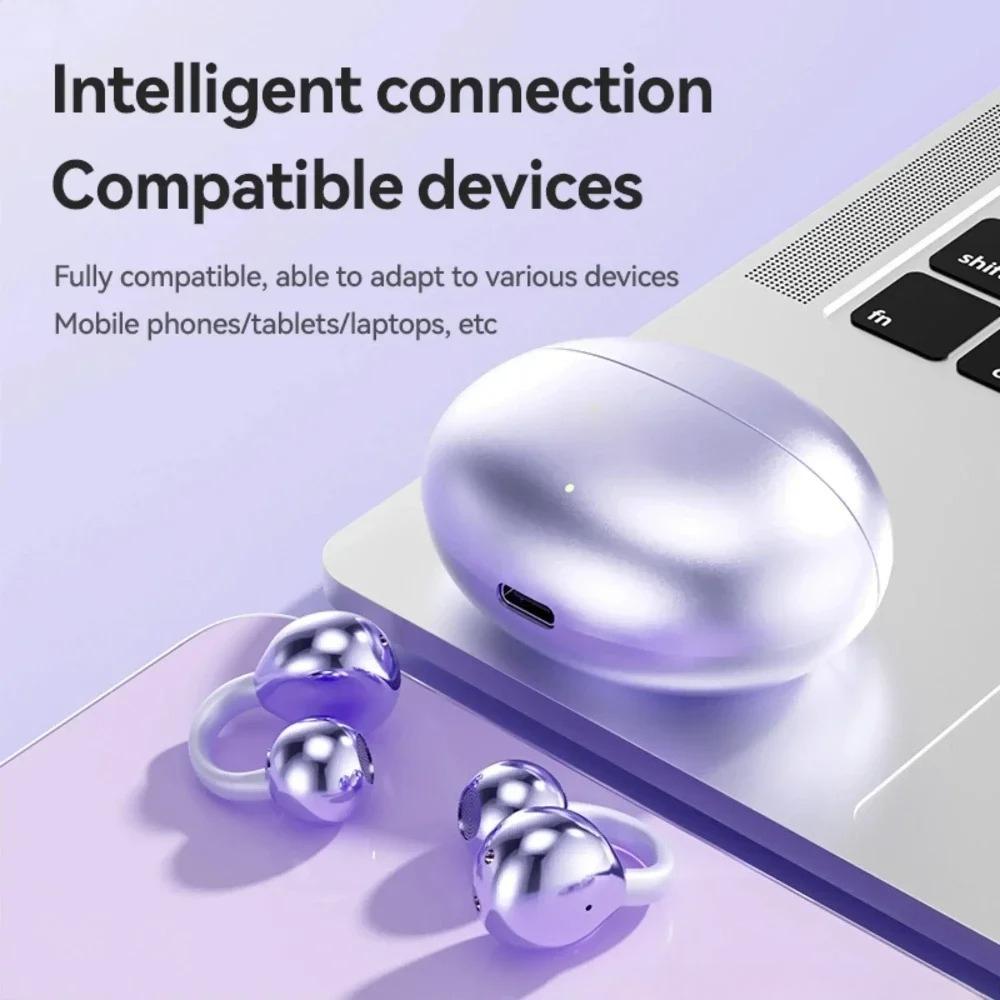 Xiaomi Wireless Open Ear Clip Bluetooth 5.3 Earphones Touch Control Stereo Sports Earbuds Noise Cancelling Headset with Mic for Music