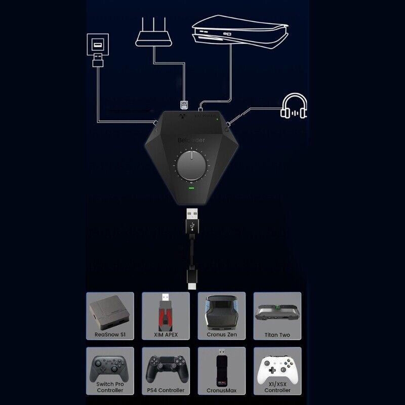 Адаптер-конвертер для мыши и клавиатуры для мобильных игр, совместимый с Bluetooth для PS5