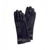 MANI CALDE Nappa Leather Gloves For Women_Dark Navy