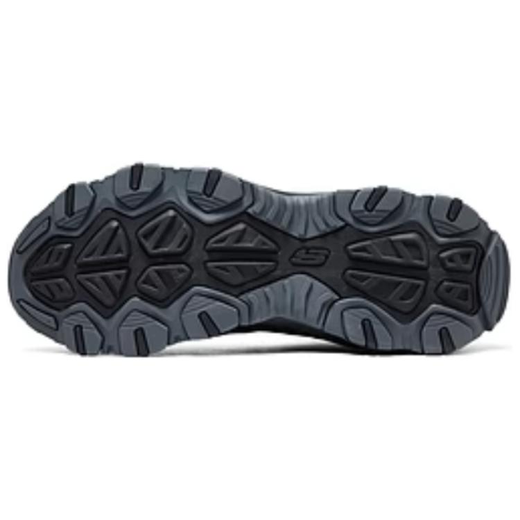 Skechers Удобные дышащие поддерживающие упругие походные ботинки средней высоты для мужчин Черно-серые 237612-BKCC