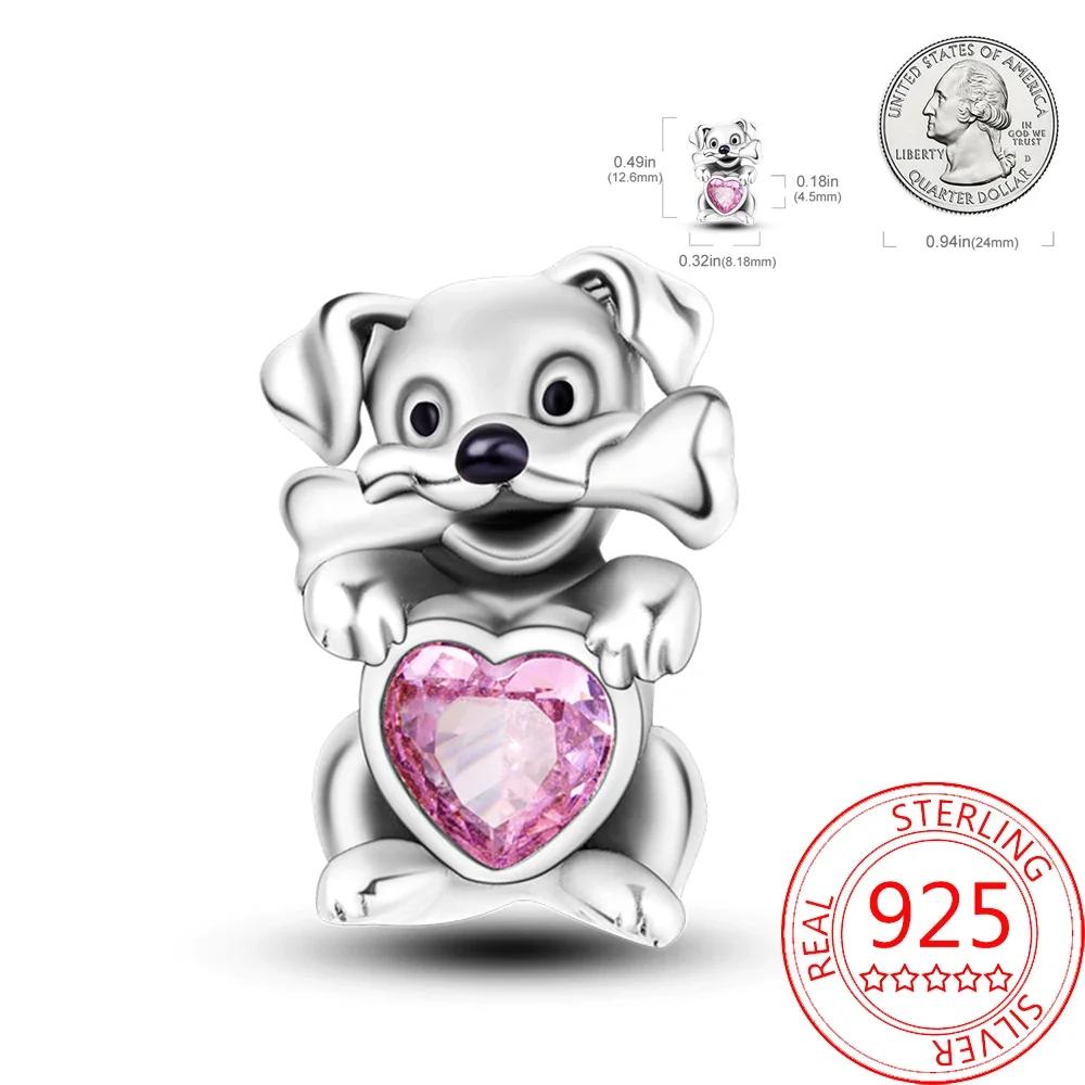 Exquisite Copper Little Monkey Embracing Red Heart Pendant Fit Bracelet Necklaces Party Pairing With Handmade Gifts