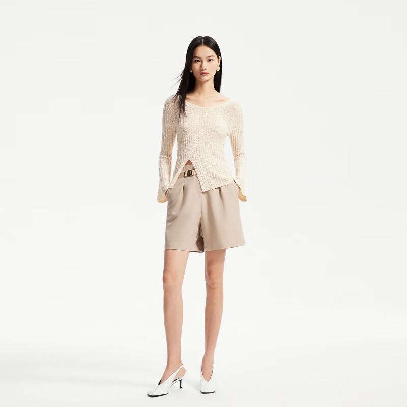 VEROMODA Women's Slim Fit Flared Sleeve Knit Top