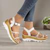 Fashion Women Heels Sandals with Platform Shoes 2024 Summer Casual Wedges Shoes for Women Outdoor Beach Roman Sandals Sandalias Mujer