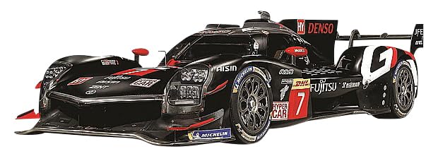 Kyosho BURAGO Toyota GR010 Hybrid Gazoo Racing 2024 Black with Clear Case BUR38322 1/43 No.7 (Finished Model)
