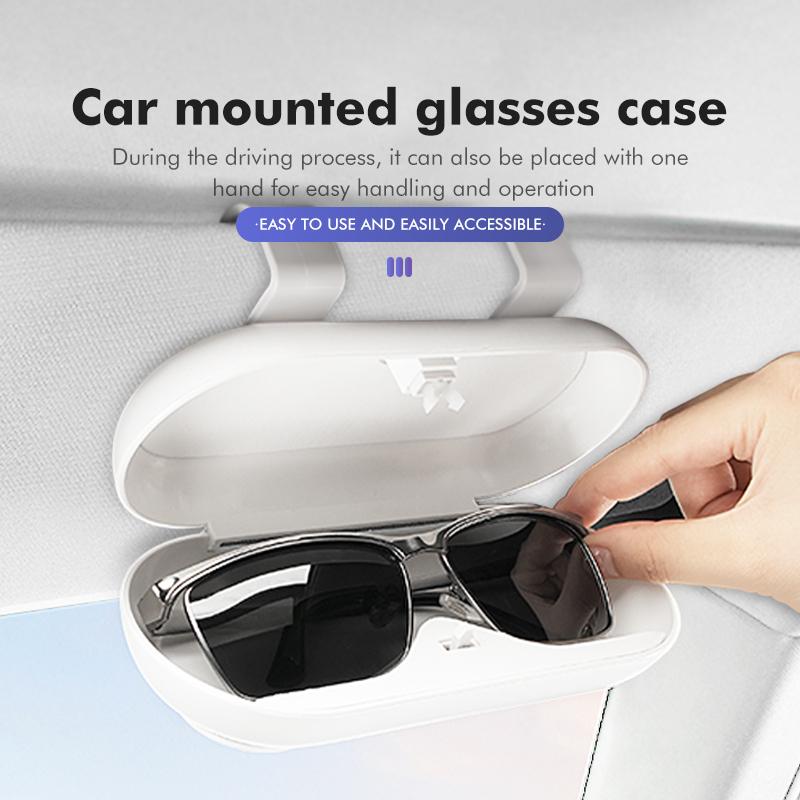 Car Glasses Case Sun Visor Hanging Eyeglass Storage Holder Box For BMW E93 F10 F20 F30 F40 F15 F25 F26 F31 F49 F86 M3 M5 X3 TE8