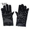 Sequin Performance Gloves 1 Pair Kids Dance Gloves, Red Yellow White Women Party Accessories Sparkly for Stage Costume Party, Children Toddler Silver