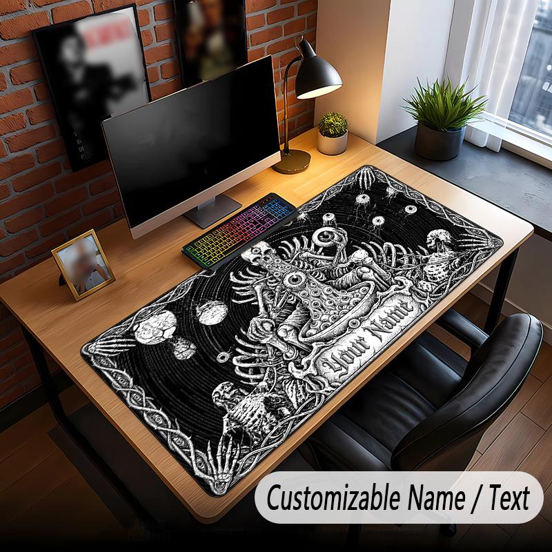 Space Cosmic Theme Custom Mouse Pad Personalized With Name Text Customized Desk Mat For Office Home Decor
