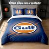 Gulf Design Bed Bedding Set 1 Duvet Cover + 2 Pillowcases Soft Breathable Household Bed Linens