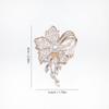 Luxury Fashionable Vintage Charm Cubic Zirconia Flowers Imitation Pearl Brooches for Women Suit Accessories Coat Pins Scarf Buckle Jewelry Gift