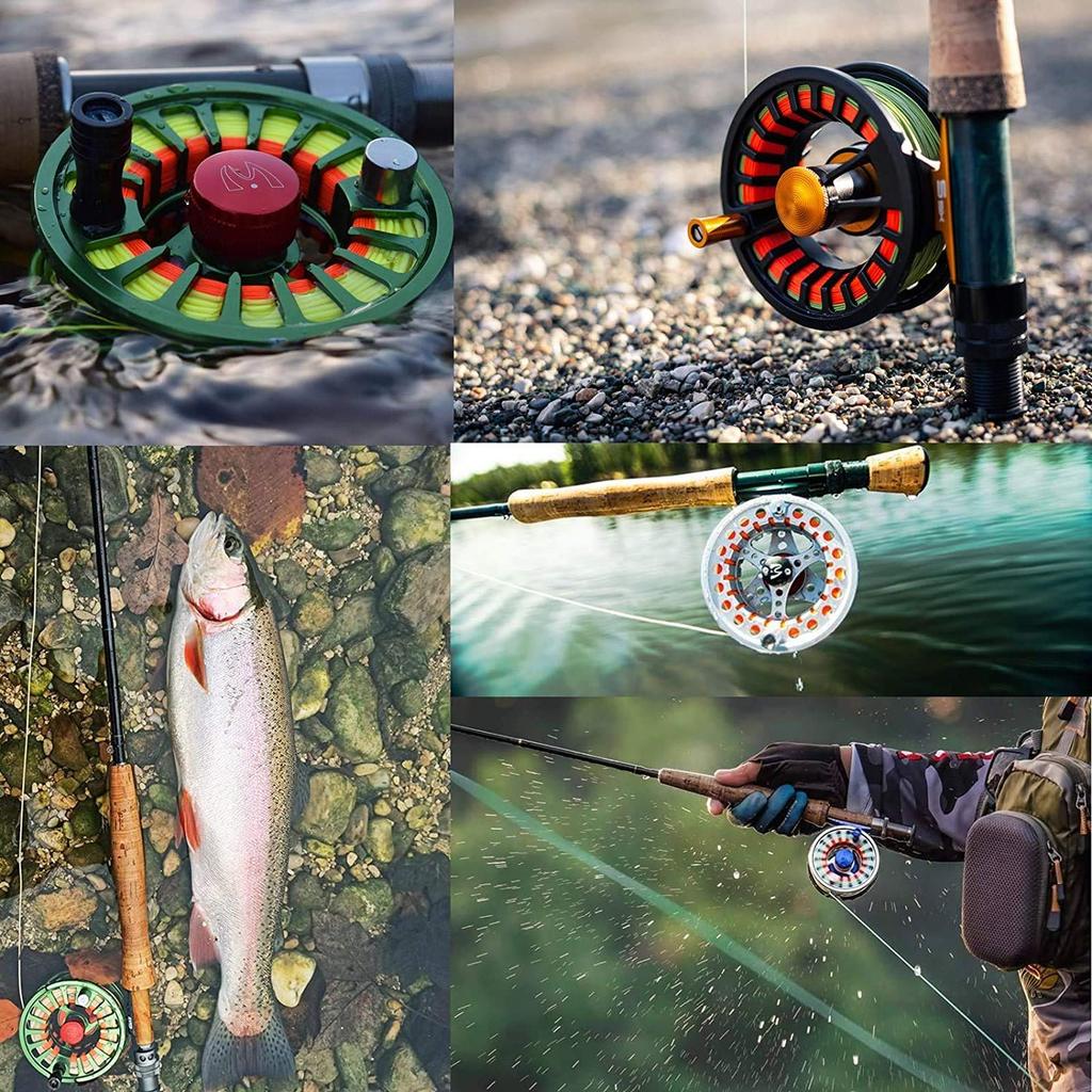 Maxcatch WF Нахлыстовая леска 100 футов Бирюзовый Мохово-зеленый Желтый, Оранжевый, Синий, (2эт, 3эт, 4эт, 5эт, 6эт, 7эт, 8эт) (Набор шнуров Orange, WF4F)