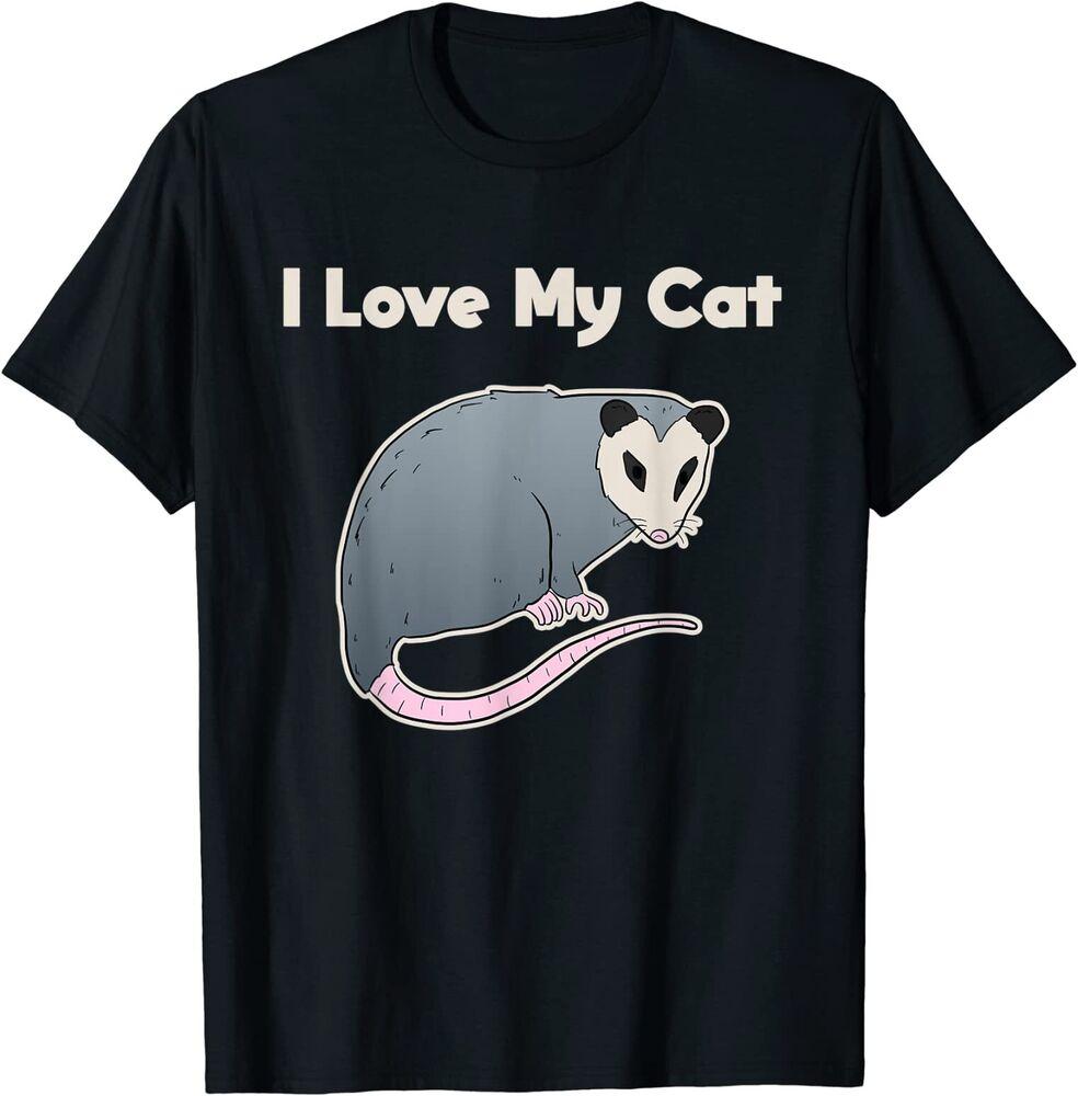 Футболка унисекс с дизайном I Love My Cat Possum