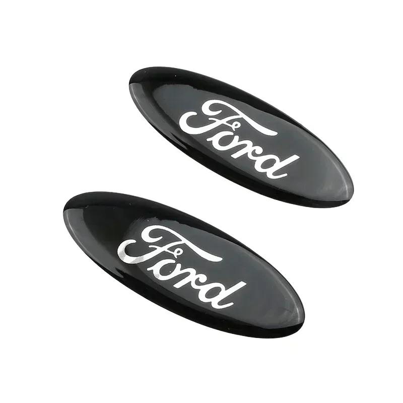 Car Steering j75 Wheel Logo Emblem Sticker CoverFor Ford Focus Kuga Fiesta Edge Explorer Escape Ecosport Mondeo Fusion Ranger Roush