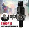 Input 4500psi Output 1800psi HPA Air Tank Regulator 5/8''''-18UNF Threads Paintball Valve Regulator Black