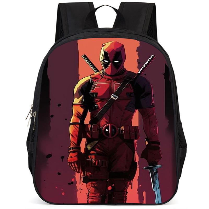 Spacious 15 Inch Deadpool Backpack For Boys And Girls With Large Capacity Design
