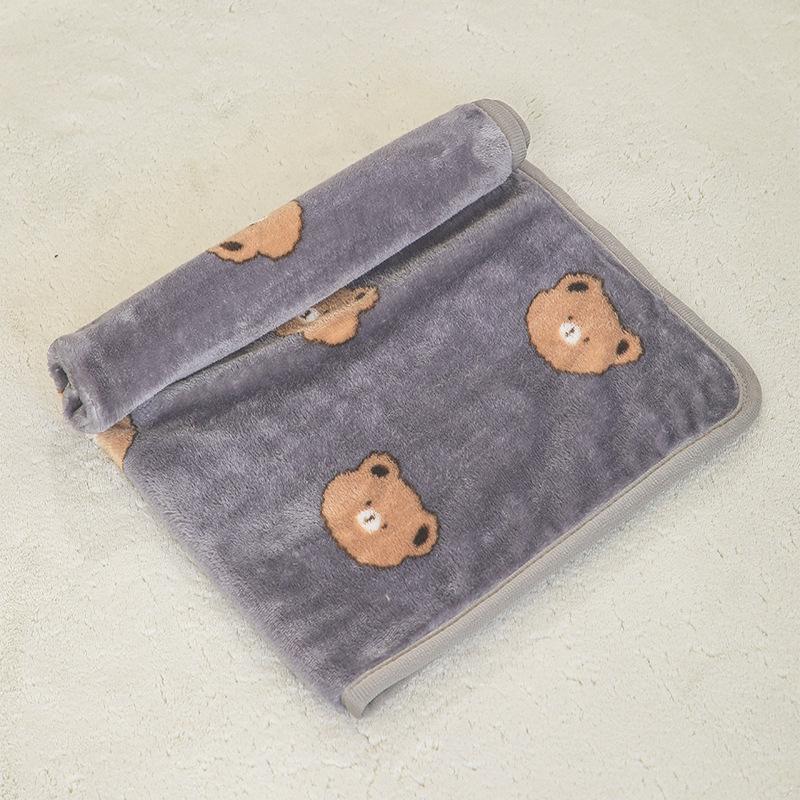 Всесезонный двухсторонний фланелевый коврик для домашних животных и одеяло для сна кошек