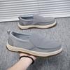 Canvas Men'S Shoes 2024 Summer New One-Pedal Cloth Shoes Cross-Border Upper Breathable Board Shoes Lazy Shoes Driving Cloth Shoes