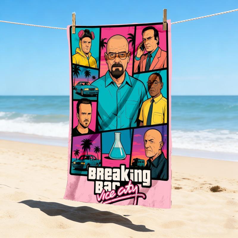 Bad Stylish Digital Printing Beach Towel Quick Drying Absorbent Blanket For Beach Pool Gym Travel Christmas Gift C9211752