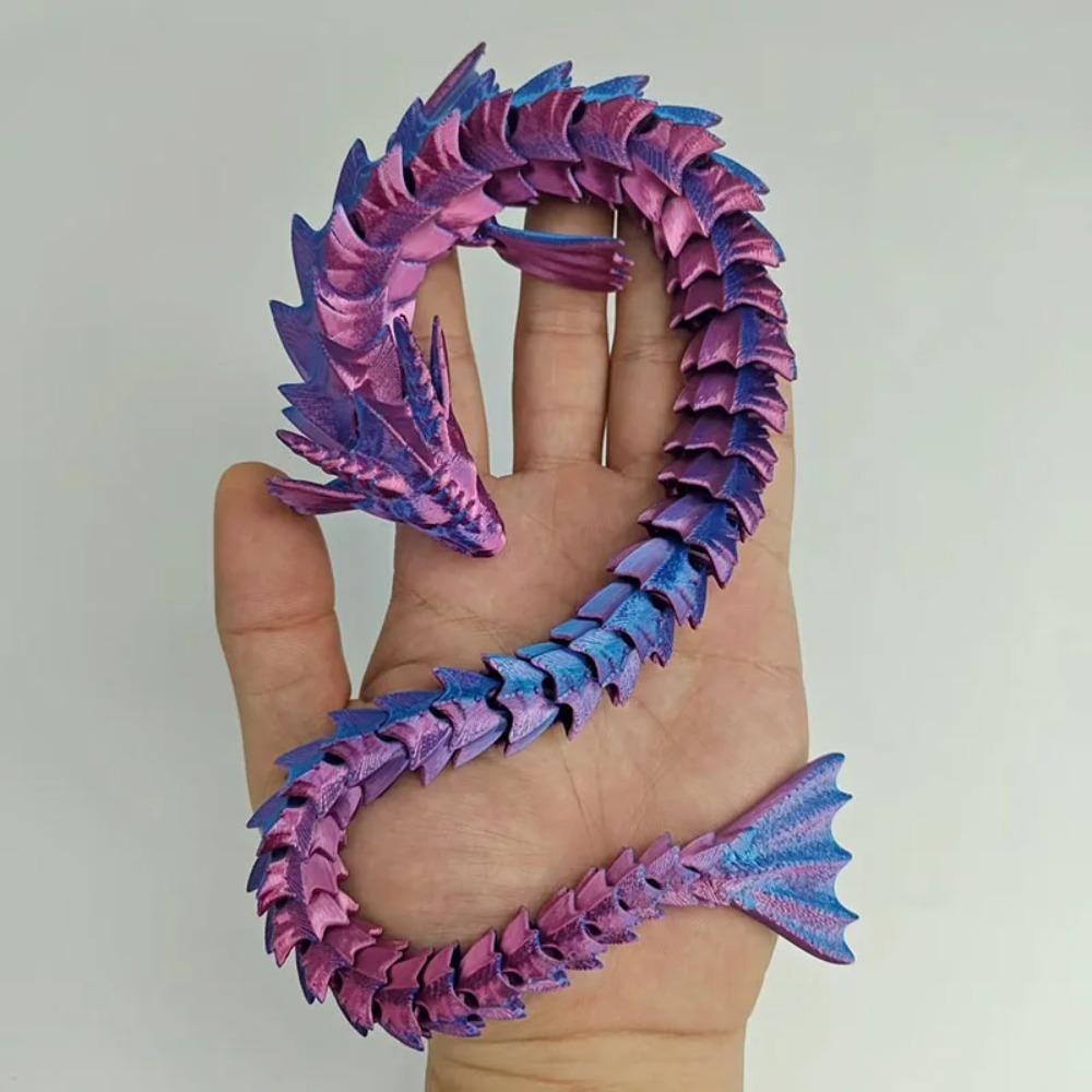 Новая 3D-печать 45 см Модель Морского Дракона Мифический Дракон Настольные Украшения Многосуставные Активные Модели Домашние Украшения