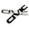 FIQ1 Honda Civic 3D Metal Car Stickers Side Fender Badge Styling Rear Trunk Emblem Decal 2011-2024 Exterior Accessories