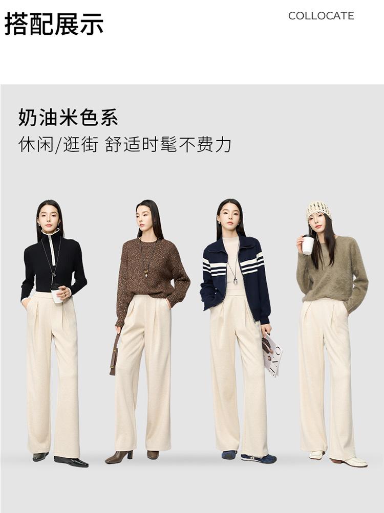 Modern Wide Leg Suit Pants for Women