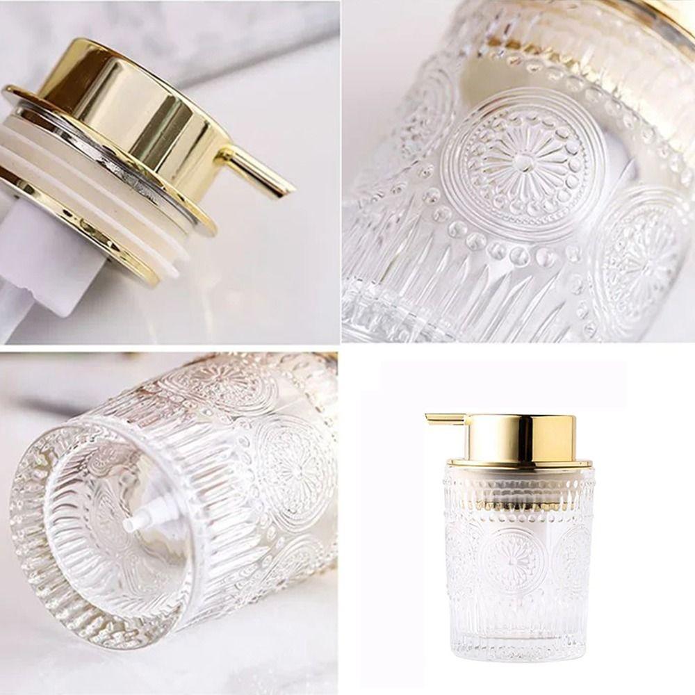Luxury Hand Pump Foaming Bottle Refillable Lotion Dispenser Liquid Storage Container Home
