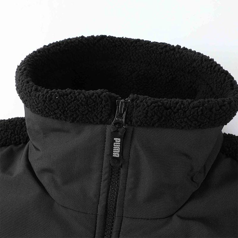 Puma Мужская гибридная куртка из флиса Sherpa Черная 629733-01