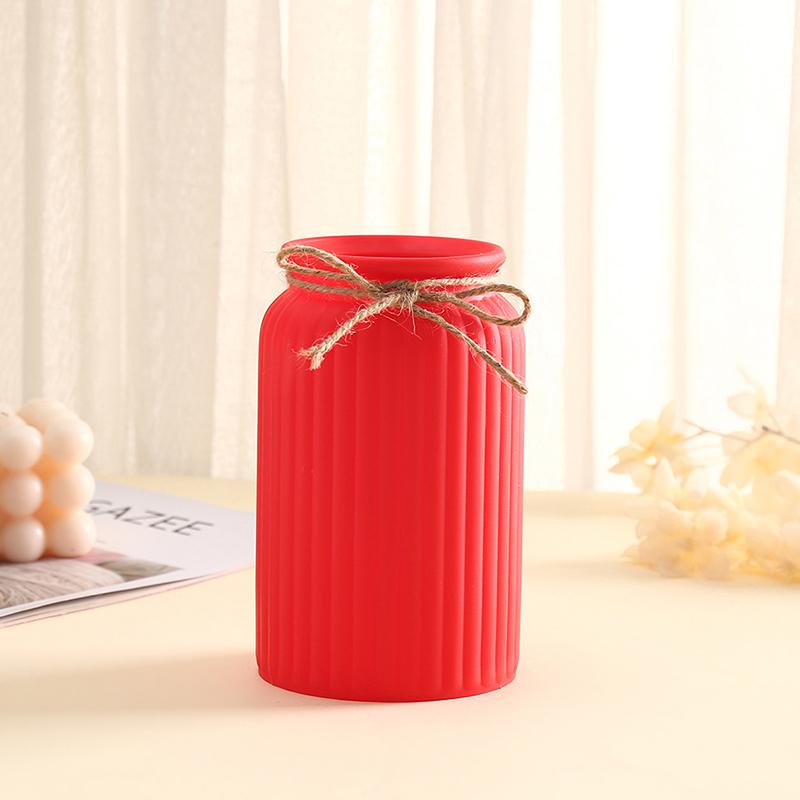 Современная скандинавская пластиковая ваза для цветов, розовый, синий, белый горшок, корзина, для дома, украшение гостиной, орнамент, композиция