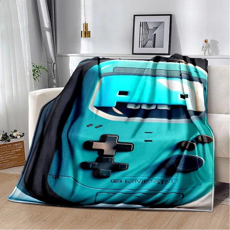 Одеяло для игровой консоли Game Boy GamePad в стиле ретро, ​​мягкое одеяло для дома, спальни, кровати, дивана, пикника, путешествия, офиса, одеяло, детское одеяло