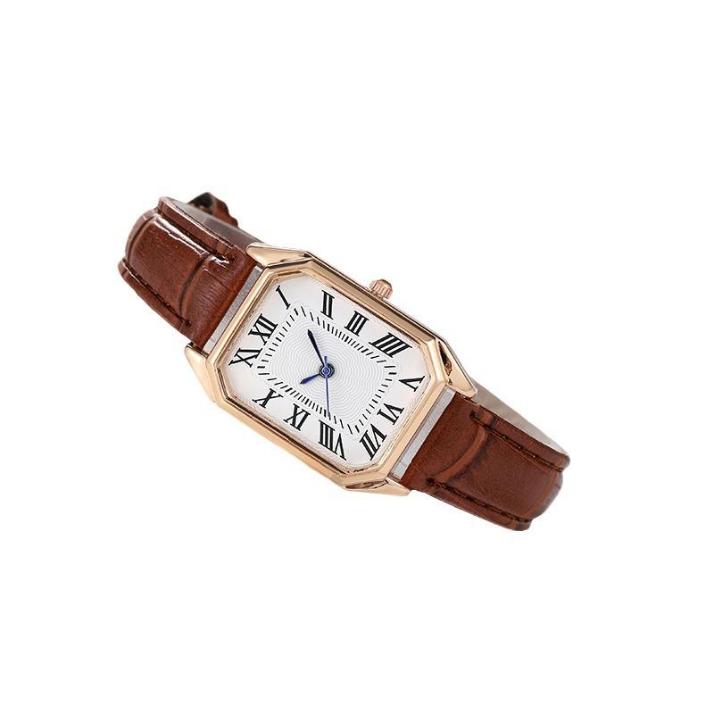 Ремешковые часы Женские часы Квадратные Высококлассные Чувство Легкая Роскошь Высококлассные Оптовые Повседневный Стиль