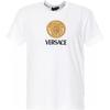 VERSACE T-Shirts Men's White Crew Neck Moderate Straight Fit A86239 A22806 A1001