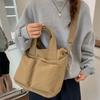 2025 New Casual Canvas Bag Women's Large-capacity Simple and Lightweight Tote Bag Niche Commuter Shoulder Messenger Bag