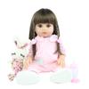 BZDOLL 48 CM Full Soft Silicone Body Reborn Baby Doll Girl 19 Inch Vinyl Newborn Bonecas Birthday Gift Play House Bedtime Toys