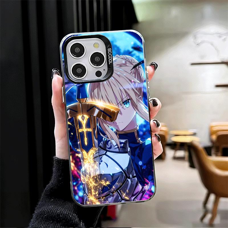 Чехол для телефона Fate Zero Stay Night Saber Ударопрочный для iPhone 17 Air 16 16E 15 Pro Max 14 Plus 13 Mini 12 Задняя крышка Противоударный Веселый
