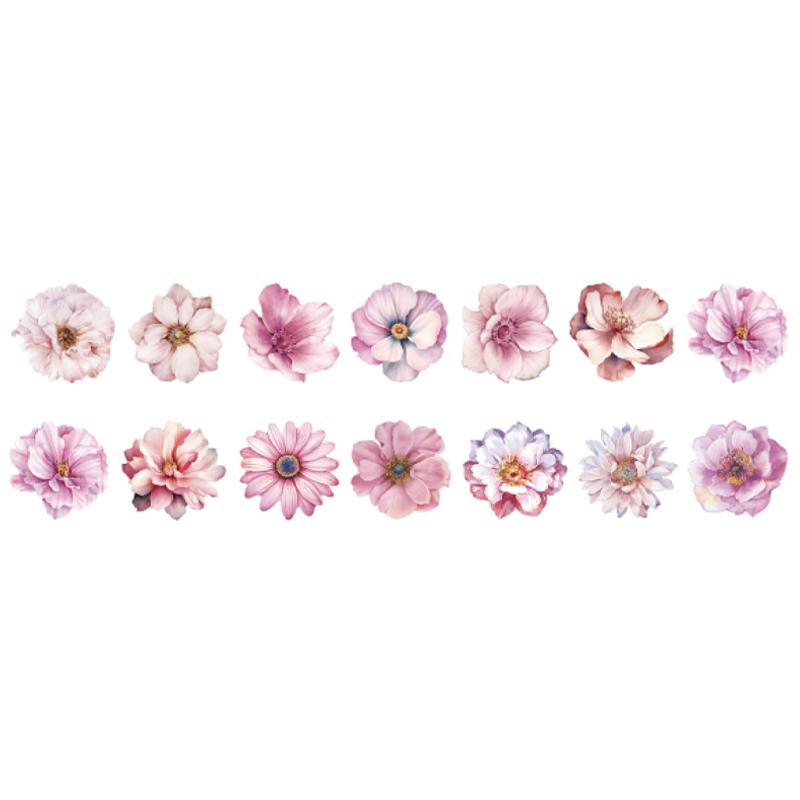 1 рулон васи-ленты весеннего цвета, лента в форме цветка, канцелярские товары для DIY, для ручной учетной записи, скрапбукинга, украшения дневника