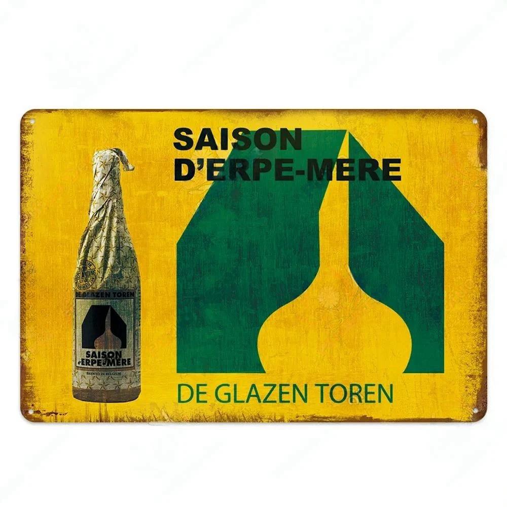 Винтажная вывеска пивного бренда Металлическая жестяная табличка Металлический постер Декоративная табличка Домашний декор Мужская пещера Бар Паб Мастерская Настенное украшение