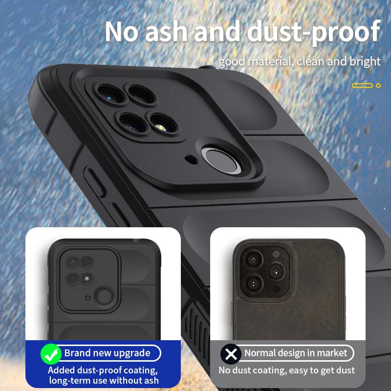 Shockproof Case For Xiaomi Redmi 13C 12 Note 10 11 13 Pro Plus 10S 10A 10C 11S 11E 12S 12C 4G 5G Liquid Silicon Back Phone Cover